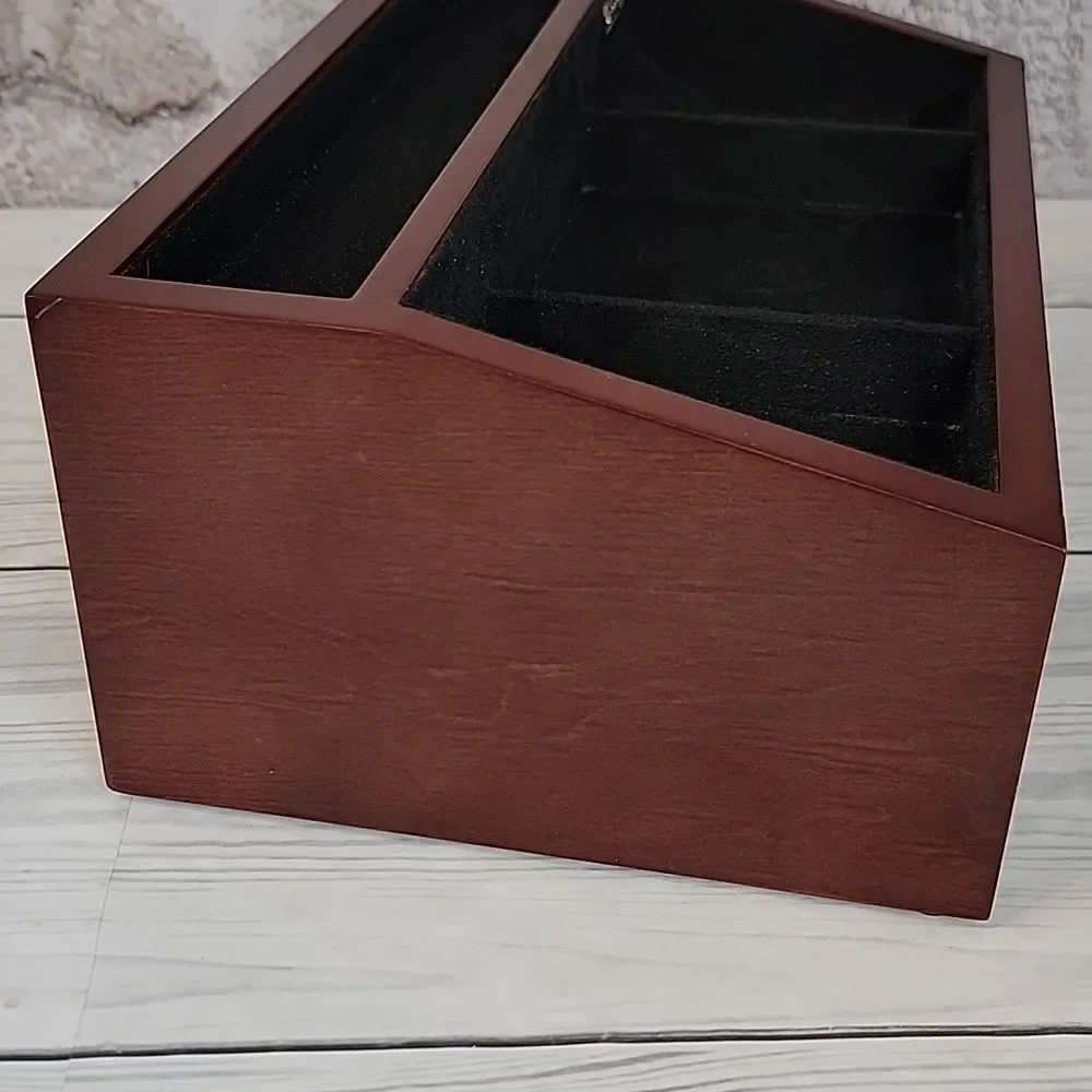 Reed & Barton Mens Wooden Jewelry Box